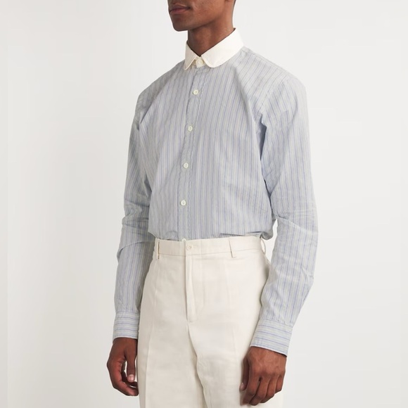 Polo Ralph Lauren Club Collar Striped Shirt Polo Fine Shirting Harrods Exclusive - Picture 11 of 12